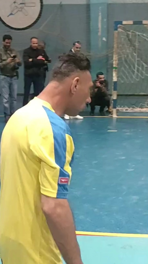 Choucha in an indoor futsal hall